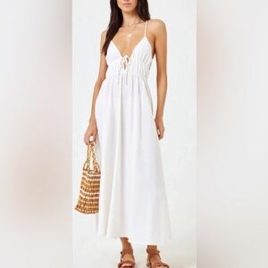 L*Space White Midi Dress